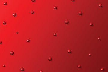 Red Christmas background with ornament decoration.