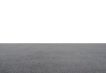 Empty asphalt floor isolated on white background - obrazy, fototapety, plakaty