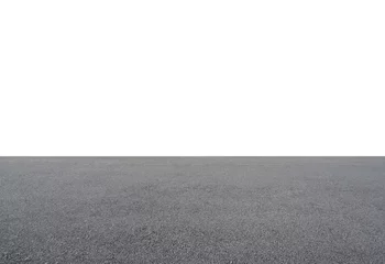 Fotobehang Empty asphalt floor isolated on white background © jamesteohart