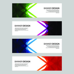 Fototapeta premium Vector Abstract design banner web template