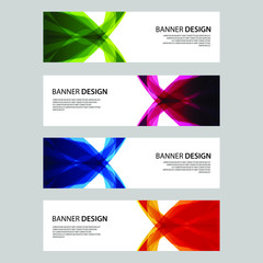 Fototapeta premium Vector Abstract design banner web template