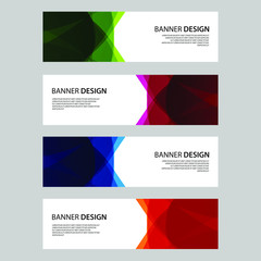 Fototapeta premium Vector Abstract design banner web template