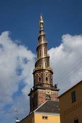 The Spiral Stairs and the Spire of the Church of Our Saviour in Copenhagen
