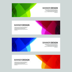 Fototapeta premium Vector Abstract design banner web template