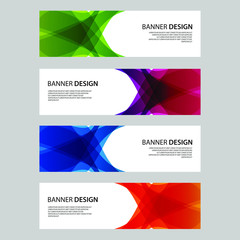 Fototapeta premium Vector Abstract design banner web template