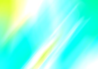 Obraz premium Colorful funky fantasy abstract motion blur holographic cyan and green light background