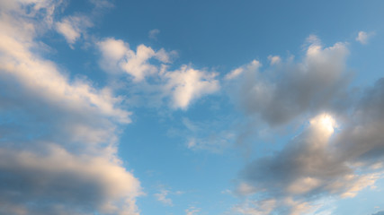 blue sky with cloud in sunshine day.
