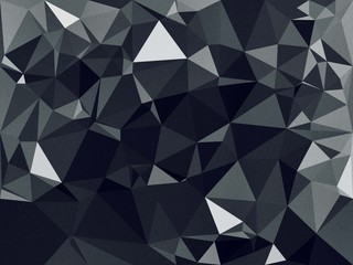 Fototapeta premium Black and white polygon pattern backdrops. Beautiful geometric gradient background. Templates for placards, reports, banners, flyers and presentations.