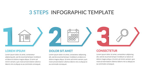 Three Steps Infographic Template
