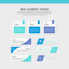 Simple web element design set