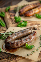 grilled steak with vegetables