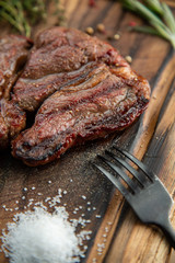 steak on grill
