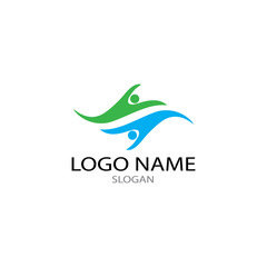 comunity people and busines logo vector