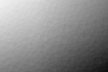 Abstract Triangular gradient black and white or grayscale colour background texture for background or  backdrop ,Abstract vector polygonal cover. 