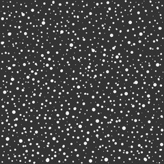 Vector seamless pattern. Snow, dots, specks. Abstract background.