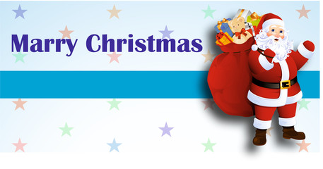 merry christmas card with snowman