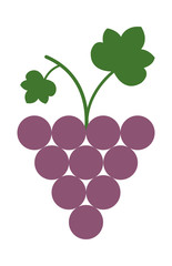 Bunch of grapes color icon