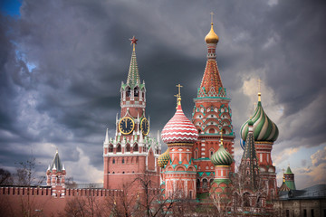 The Cathedral of Vasily the Blessed known as Saint Basil's Cathedral, is a Russian Orthodox church in Red Square in Moscow, Russia.