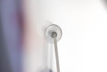 The suction Cup is glued to the glass. Close up