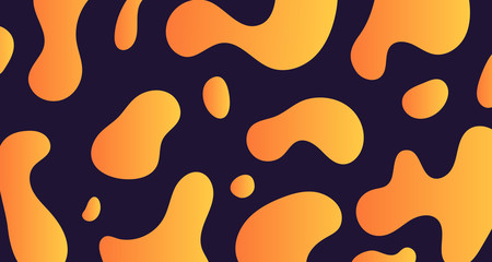 Abstract yellow gradient fluid shape background design