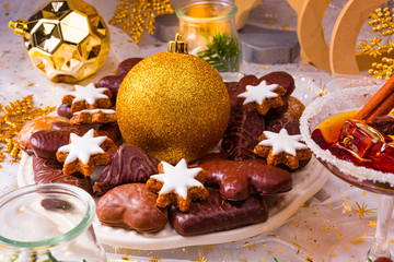 Delicious Christmas gingerbread dishes