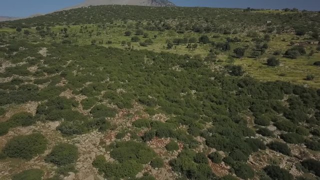 green earth in morocco mountain drone