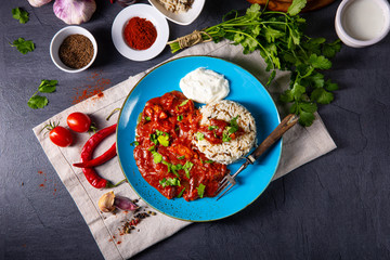 Indian Chicken Tikka Masala with wild rice