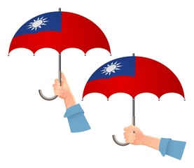 Taiwan flag umbrella