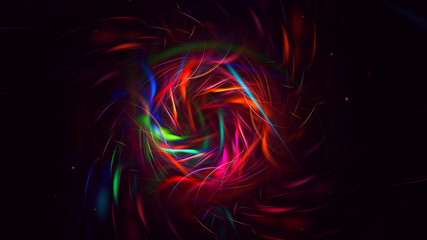Fractal 3D rendering abstract light background