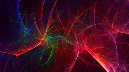 Fractal 3D rendering abstract light background