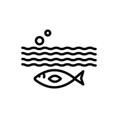 Black line icon for below 