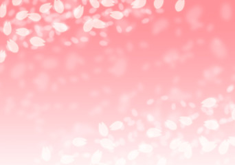 幻想的な桜が舞う背景素材