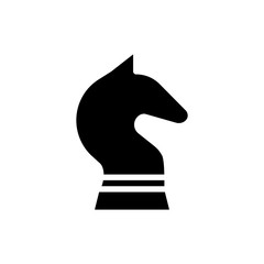 Icon chess in glyph style. vector illustration and editable stroke. Isolated on white background.