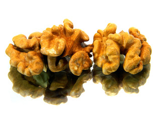 walnut isolated on white background