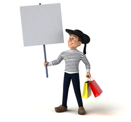 Fun 3d cartoon breton character