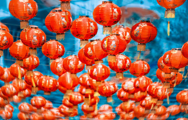 Lanterns in Chinese new year day festival.