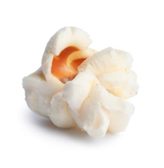 Tasty fresh pop corn isolated on white