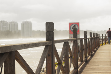Seaside Footbridge Colour