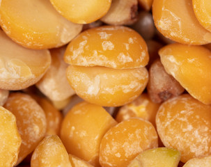 Peas, buckwheat and rice as a background