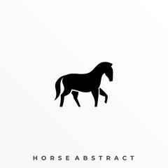 Abstract Horse Illustration Vector Template