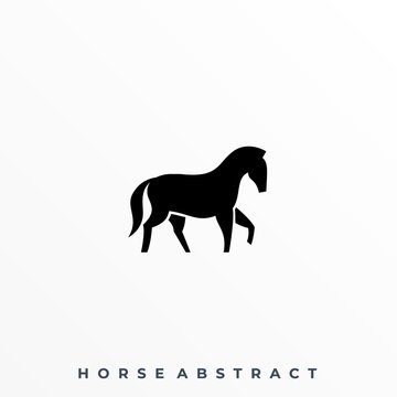 Abstract Horse Illustration Vector Template