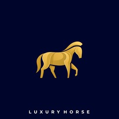 Abstract Horse Illustration Vector Template