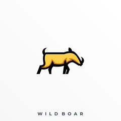 Abstract Pig Illustration Vector Template