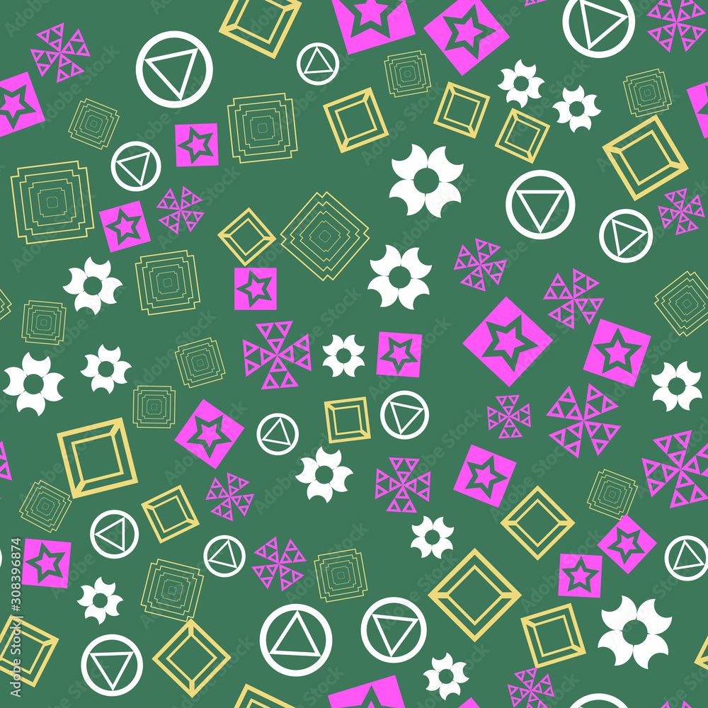 Poster flat geometric pattern texture. multicolor abstract background for print and textile