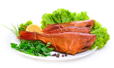Delicious smoked fish ( ocean perch )