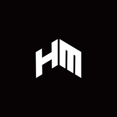 HM Logo monogram modern design template