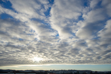 blue sky with white clouds