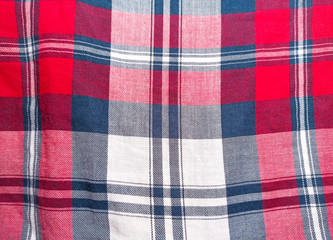 Checked cloth texture background. Material for clothes.