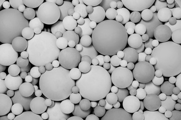 background of colored round foam balls
