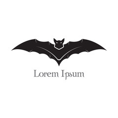 Bat flying halloween isolated icon vector illustration design